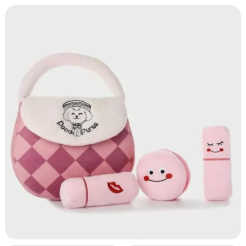 My purse, interactive dog toy.
